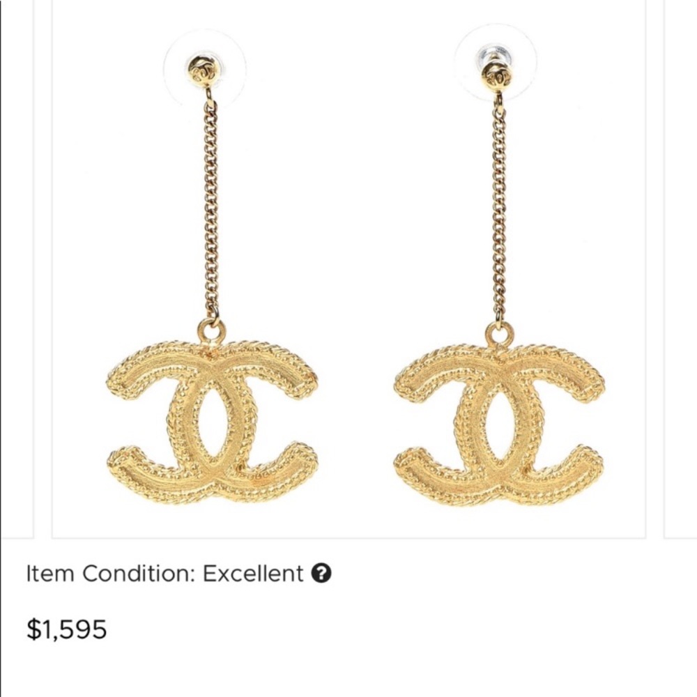 Authentic Chanel Drop Earrings